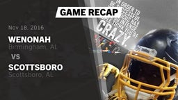 Recap: Wenonah  vs. Scottsboro  2016