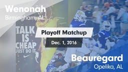 Matchup: Wenonah vs. Beauregard  2016