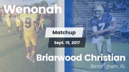 Matchup: Wenonah vs. Briarwood Christian  2017