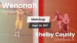 Matchup: Wenonah vs. Shelby County  2017