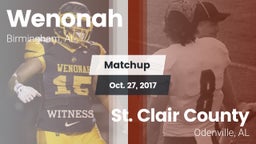 Matchup: Wenonah vs. St. Clair County  2017
