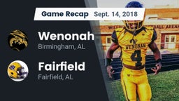 Recap: Wenonah  vs. Fairfield  2018