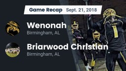 Recap: Wenonah  vs. Briarwood Christian  2018