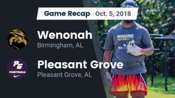Recap: Wenonah  vs. Pleasant Grove  2018