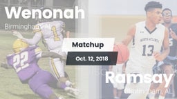 Matchup: Wenonah vs. Ramsay  2018