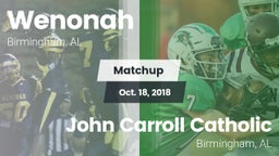 Matchup: Wenonah vs. John Carroll Catholic  2018