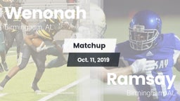 Matchup: Wenonah vs. Ramsay  2019
