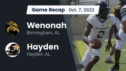 Recap: Wenonah  vs. Hayden  2022