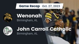 Recap: Wenonah  vs. John Carroll Catholic  2023