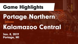 Portage Northern  vs Kalamazoo Central  Game Highlights - Jan. 8, 2019