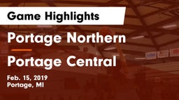 Portage Northern  vs Portage Central  Game Highlights - Feb. 15, 2019