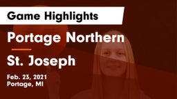 Portage Northern  vs St. Joseph  Game Highlights - Feb. 23, 2021