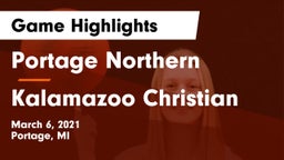 Portage Northern  vs Kalamazoo Christian Game Highlights - March 6, 2021