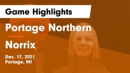 Portage Northern  vs Norrix Game Highlights - Dec. 17, 2021