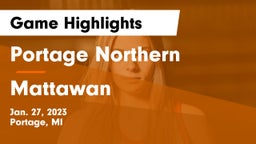 Portage Northern  vs Mattawan  Game Highlights - Jan. 27, 2023