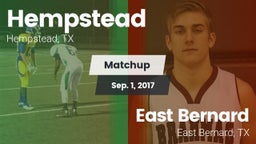 Matchup: Hempstead vs. East Bernard  2017