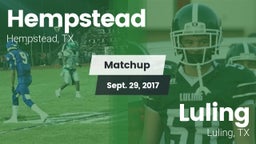 Matchup: Hempstead vs. Luling  2017