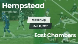 Matchup: Hempstead vs. East Chambers  2017