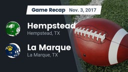Recap: Hempstead  vs. La Marque  2017