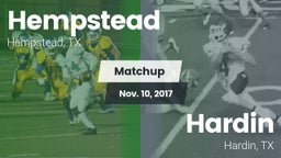 Matchup: Hempstead vs. Hardin  2017
