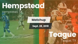 Matchup: Hempstead vs. Teague  2018