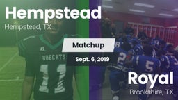 Matchup: Hempstead vs. Royal  2019