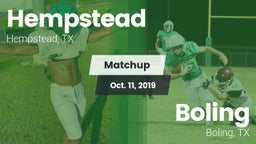 Matchup: Hempstead vs. Boling  2019