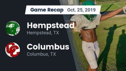 Recap: Hempstead  vs. Columbus  2019