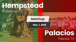 Matchup: Hempstead vs. Palacios  2019