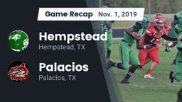 Recap: Hempstead  vs. Palacios  2019