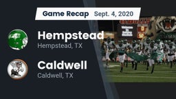 Recap: Hempstead  vs. Caldwell  2020