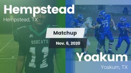 Matchup: Hempstead vs. Yoakum  2020