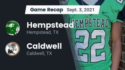Recap: Hempstead  vs. Caldwell  2021