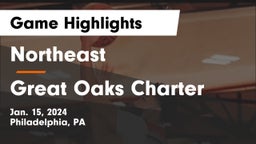 Northeast  vs Great Oaks Charter Game Highlights - Jan. 15, 2024