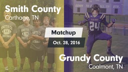 Matchup: Smith County vs. Grundy County  2016