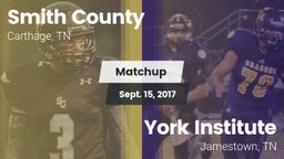 Matchup: Smith County vs. York Institute 2017