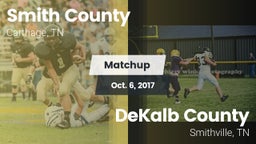 Matchup: Smith County vs. DeKalb County  2017