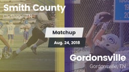 Matchup: Smith County vs. Gordonsville  2018