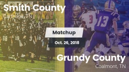 Matchup: Smith County vs. Grundy County  2018