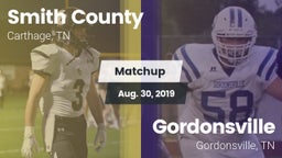 Matchup: Smith County vs. Gordonsville  2019