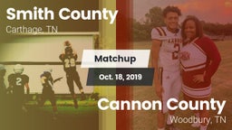 Matchup: Smith County vs. Cannon County  2019