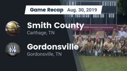 Recap: Smith County  vs. Gordonsville  2019