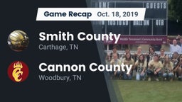 Recap: Smith County  vs. Cannon County  2019