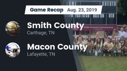 Recap: Smith County  vs. Macon County  2019