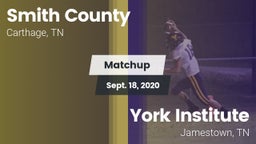 Matchup: Smith County vs. York Institute 2020