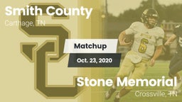Matchup: Smith County vs. Stone Memorial  2020