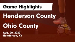 Henderson County  vs Ohio County  Game Highlights - Aug. 20, 2022