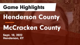 Henderson County  vs McCracken County  Game Highlights - Sept. 10, 2022