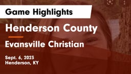 Henderson County  vs Evansville Christian  Game Highlights - Sept. 6, 2023