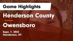 Henderson County  vs Owensboro  Game Highlights - Sept. 7, 2023